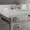 Kingston Brass KVPB36MOQ6 36-Inch Carrara Marble Console Sink, Marble White/Polished Nickel KVPB36MOQ6 - alternate 5